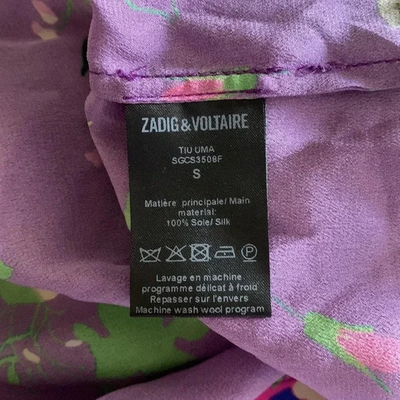 ZADIG &‎ VOLTAIRE RARE Tiu Uma Silk Dress - Picture 10 of 11